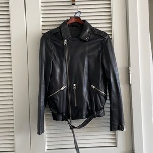 All Saints Leather Biker Jacket